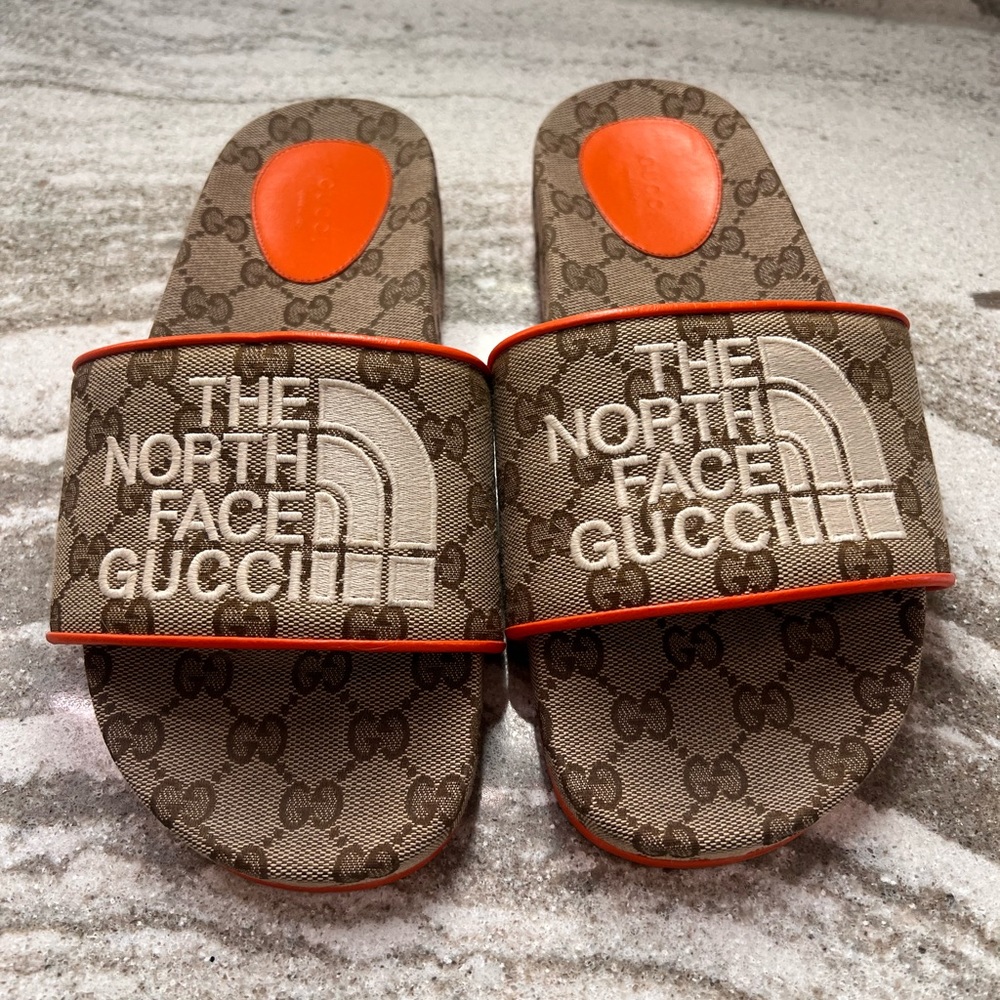 Authentic Gucci x North Face slides size 38